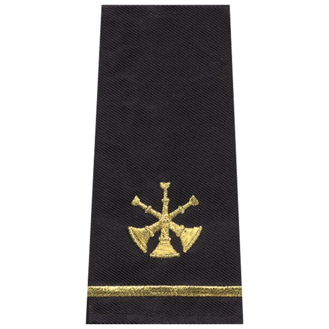 Three Crossed Bugle Custom Shoulder Boards Premier Emblem