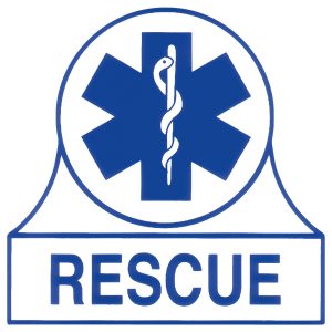 Decal Staff Of Life Rescue