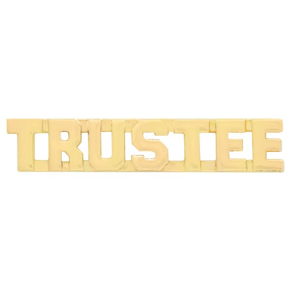 3/8" Cut Out Letters TRUSTEE