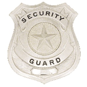 Premier Emblem  Silver Shield Security Officer Badge